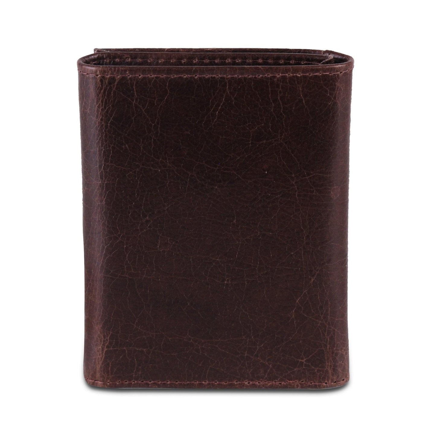 Genuine Buffalo Leather Trifold Wallet For Men
