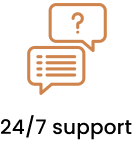 <p>Support available<br/>E-mail/Call with us easily</p>