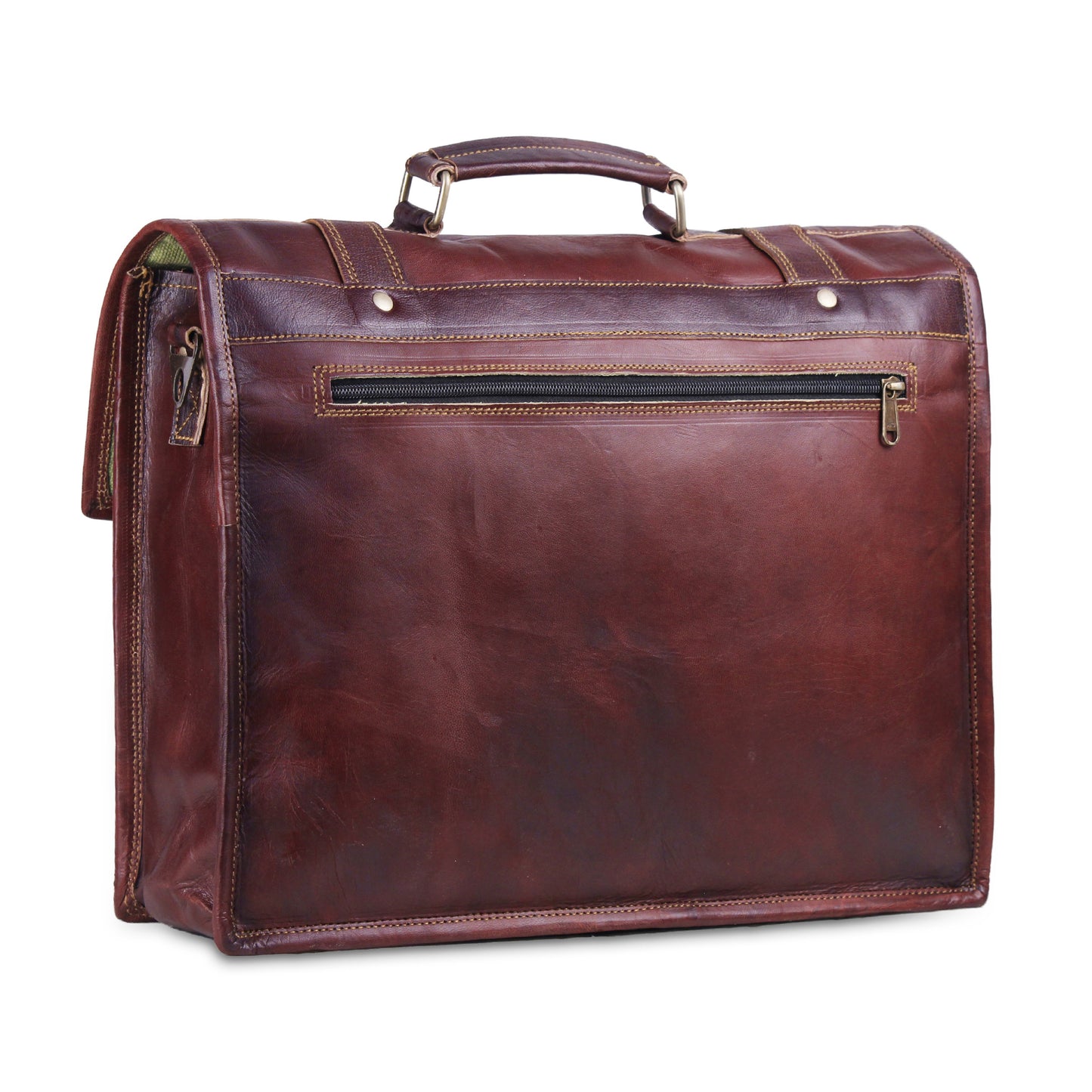 Vintage Leather Bag for Laptop Computer 15 inch