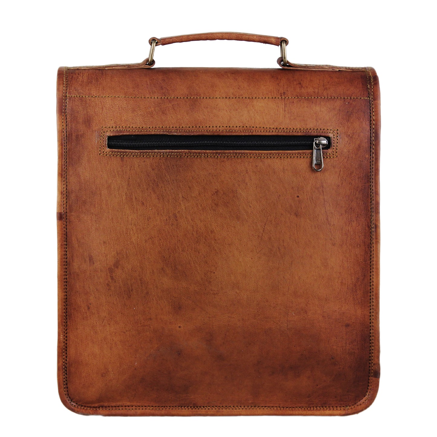 Handmade Leather Messenger Bag with Adjustable Strap by Hulsh