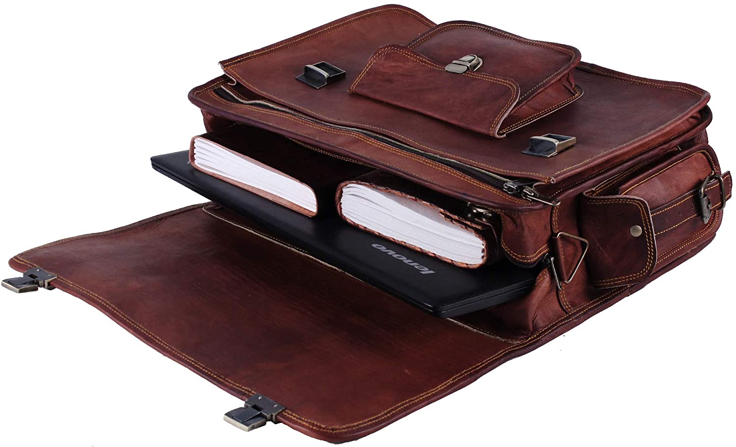 Large Messenger Bag with Push Clip