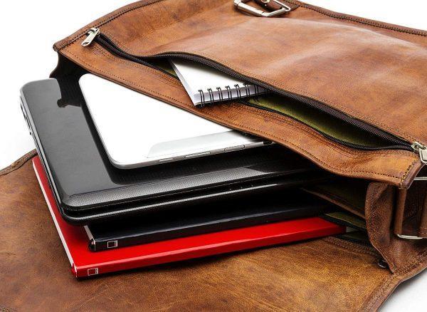 Laptop Padded Shoulder Messenger Bag by Hulsh