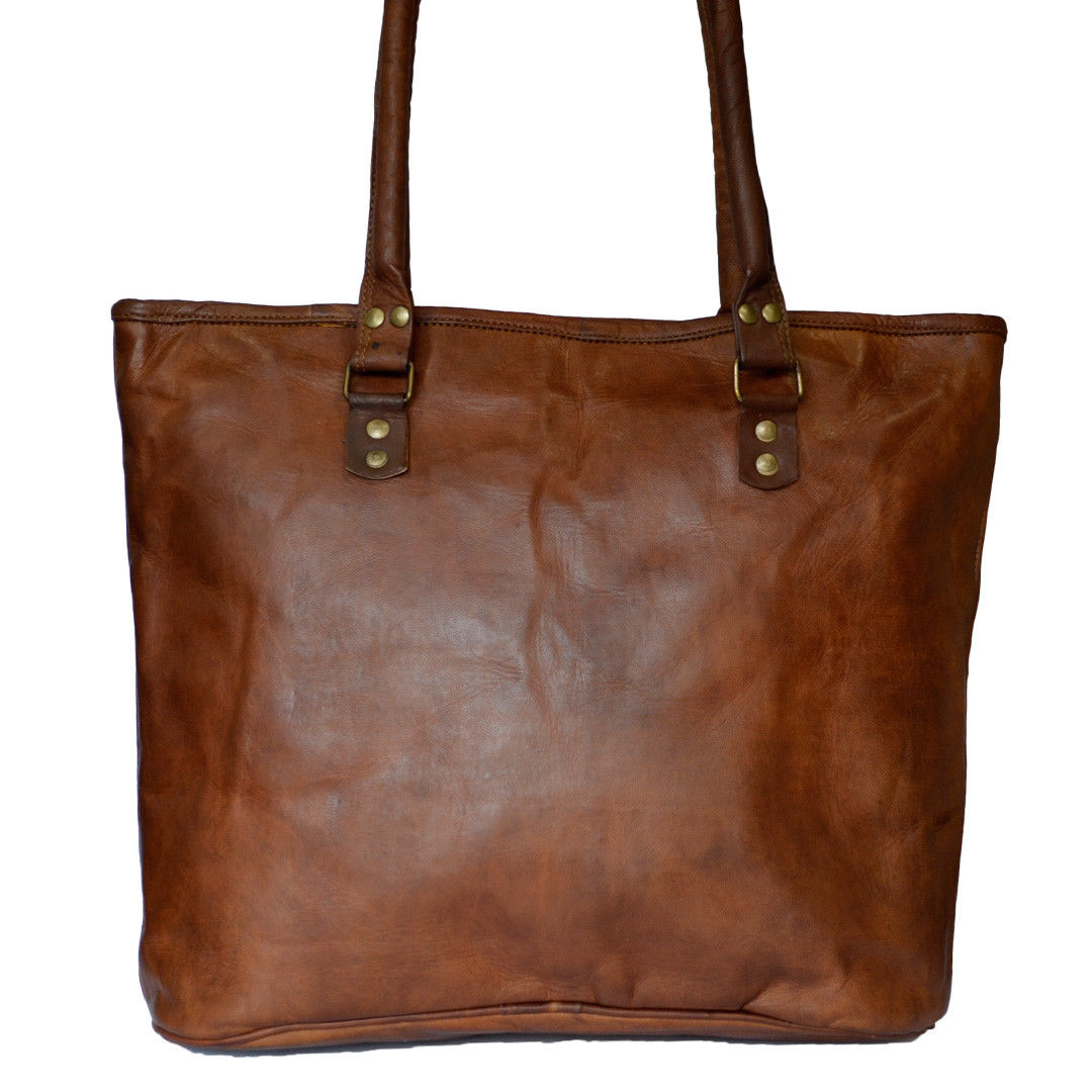Women's Leather Tote Handbag