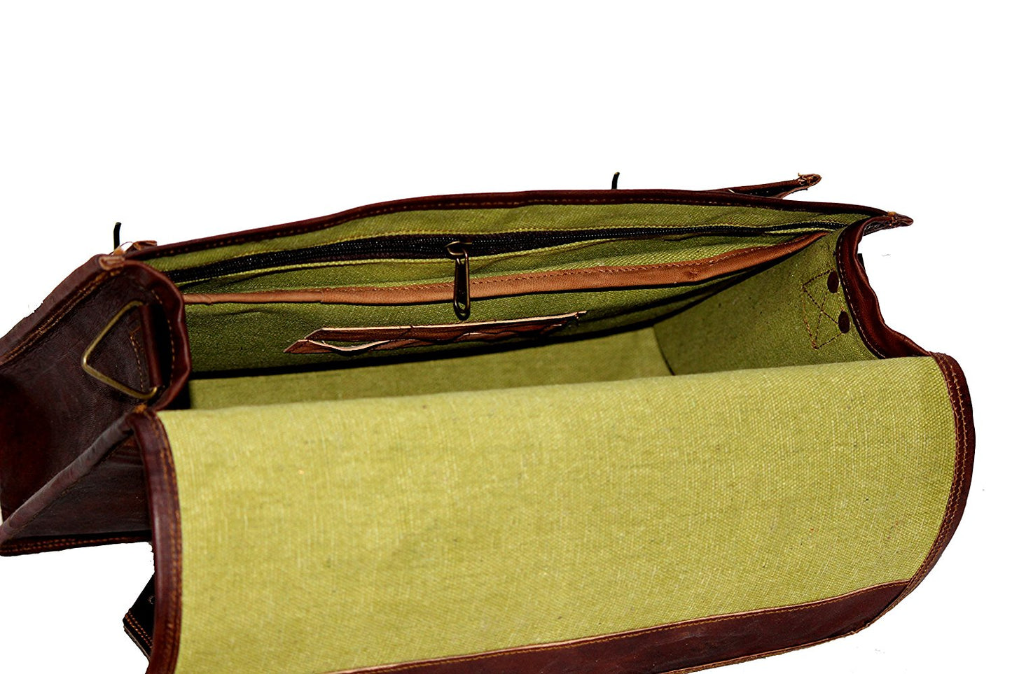 Large Leather Laptop bag with Top Handle
