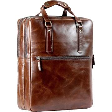 Genuine Buffalo Leather Handle Backpack