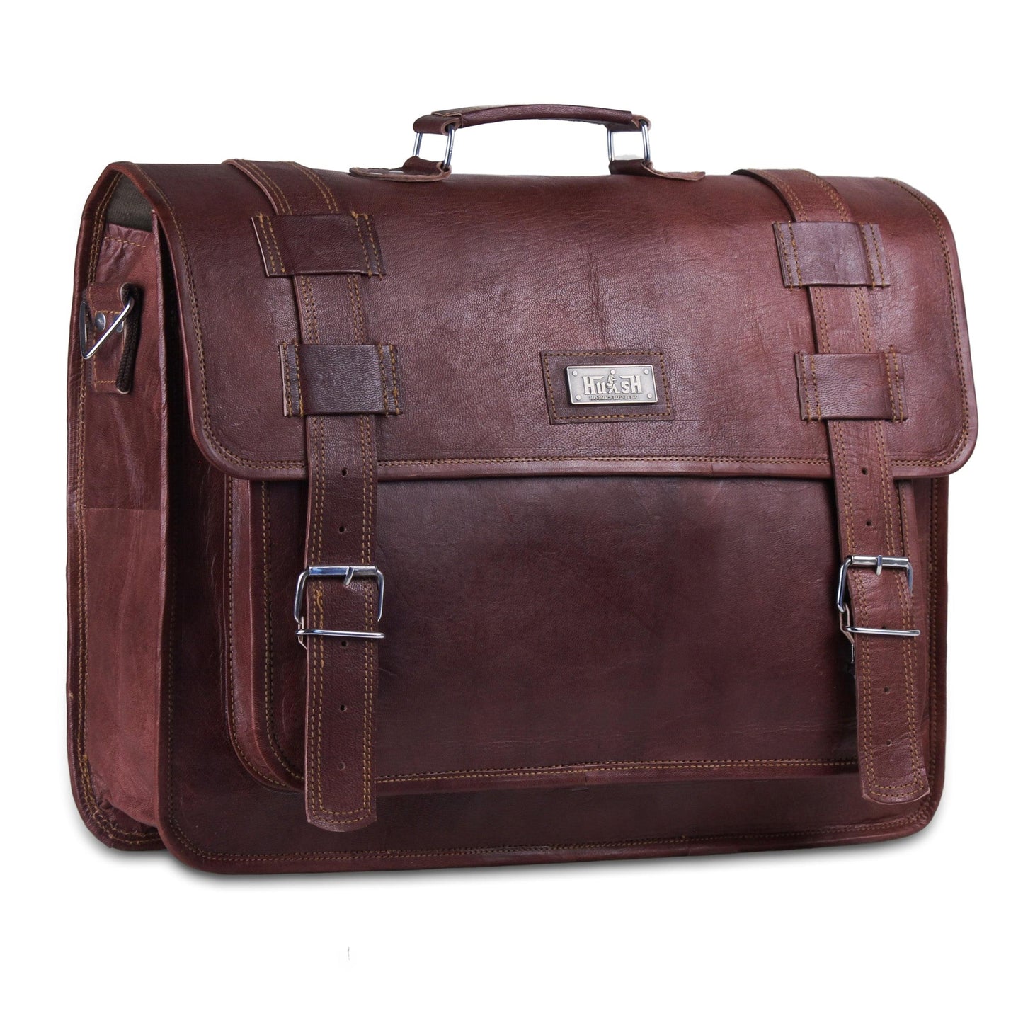 Convertible Leather Messenger Bag