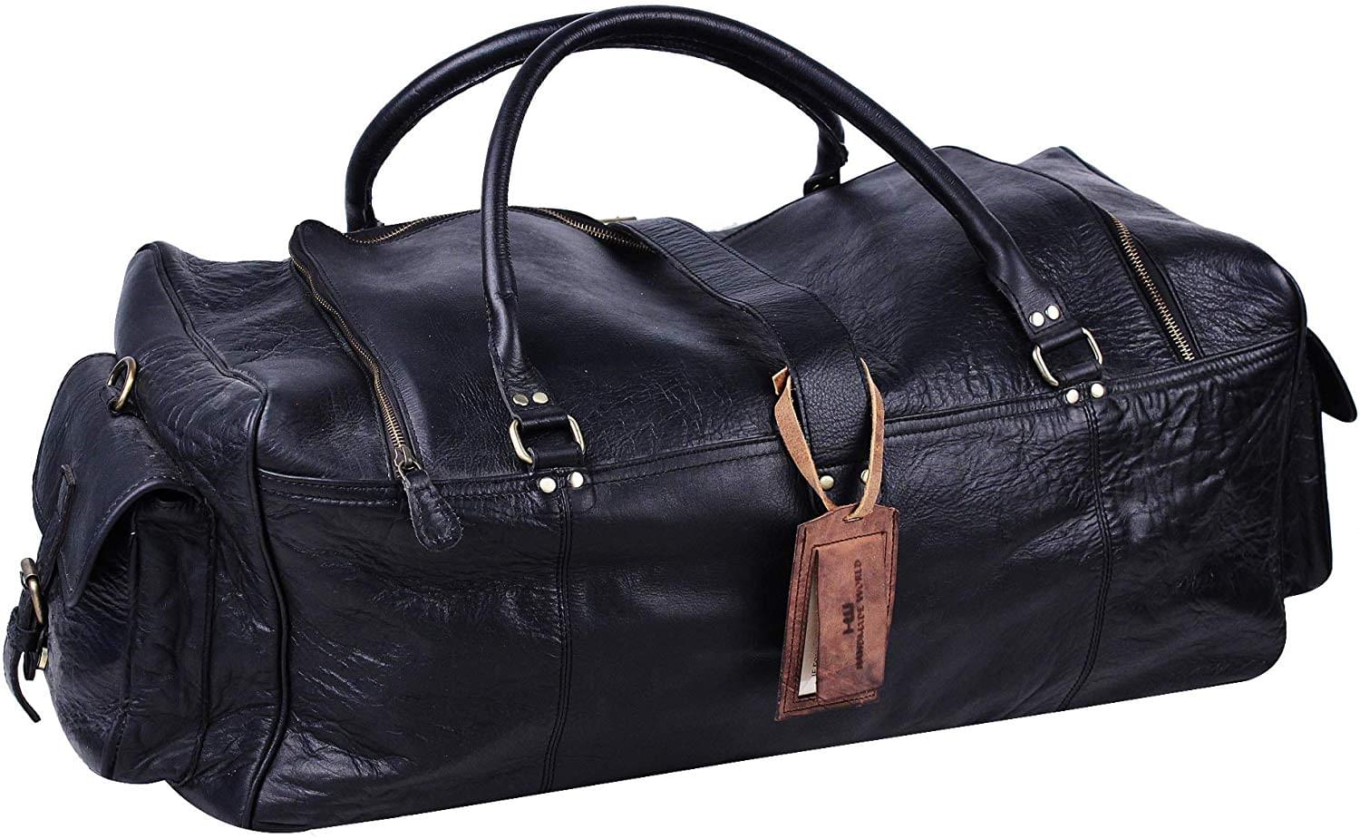 Genuine Leather Luggage Bag Tags | Baggage Travel ID