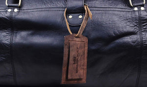 Genuine Leather Luggage Bag Tags | Baggage Travel ID