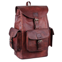 Genuine Vintage Leather Brown Backpack