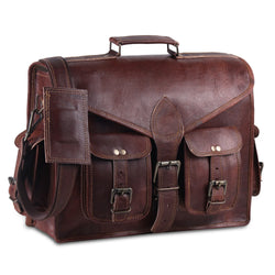 Vintage  Rustic Full Grain Leather Bag by Hulsh
