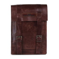 Leather Messenger bag with Top Handle for iPad