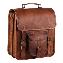 Genuine Full Grain Macbook Pro 13 Leather Messenger Bag