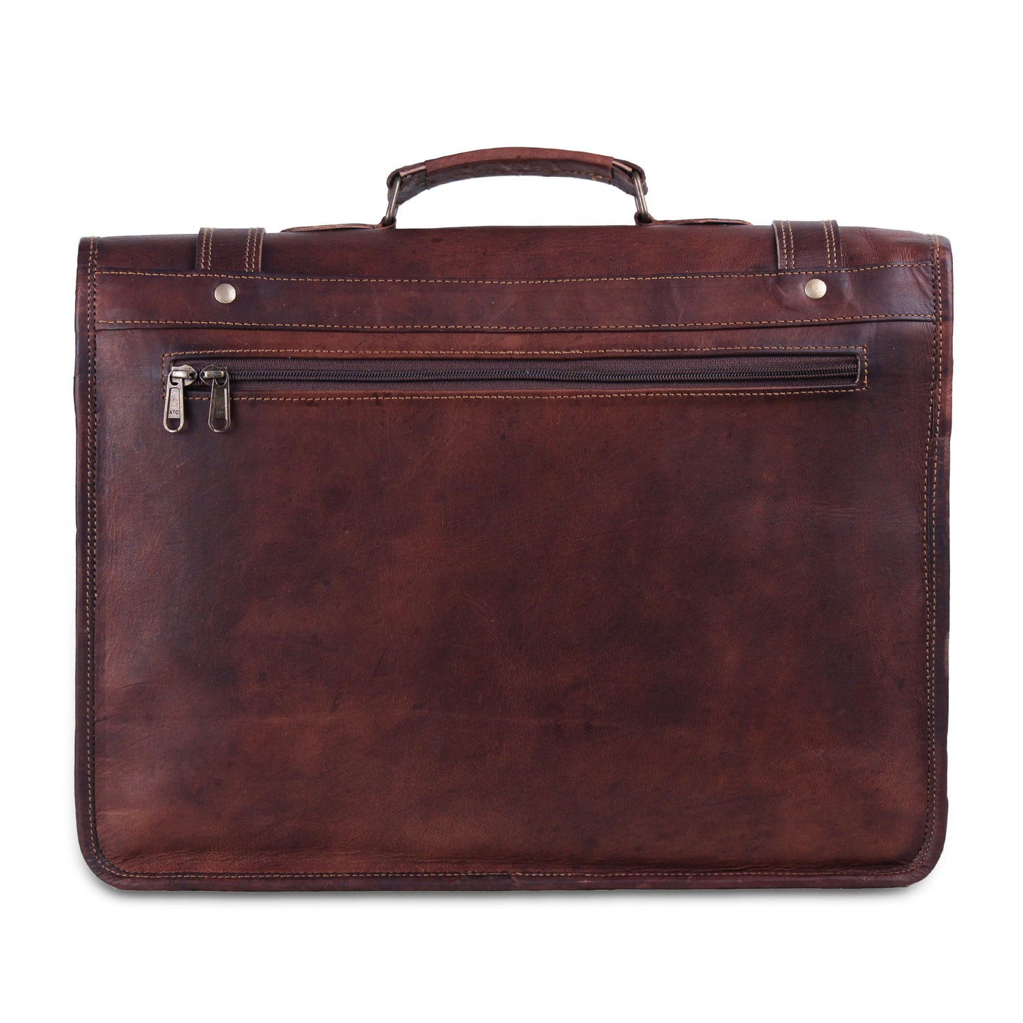 vintage leather messenger Briefcase bag