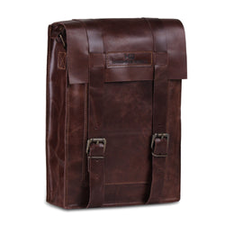 iPad Leather tablet satchel bag with adjustable strap