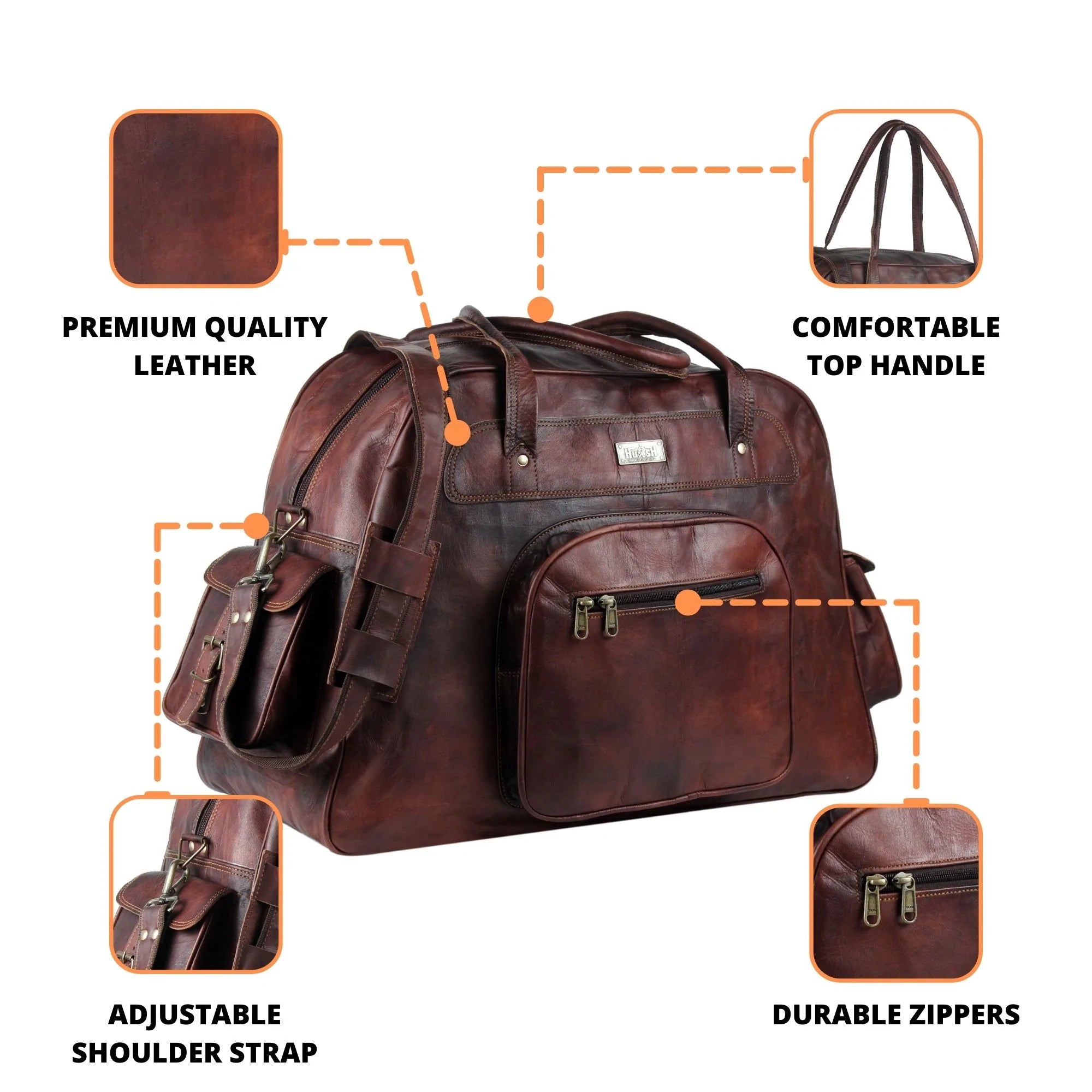 Brown Mini Duffle Bag