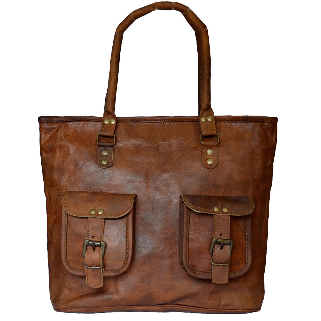 Women's Leather Tote Handbag