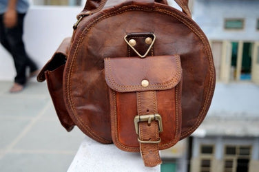 Small Leather Duffle Bag