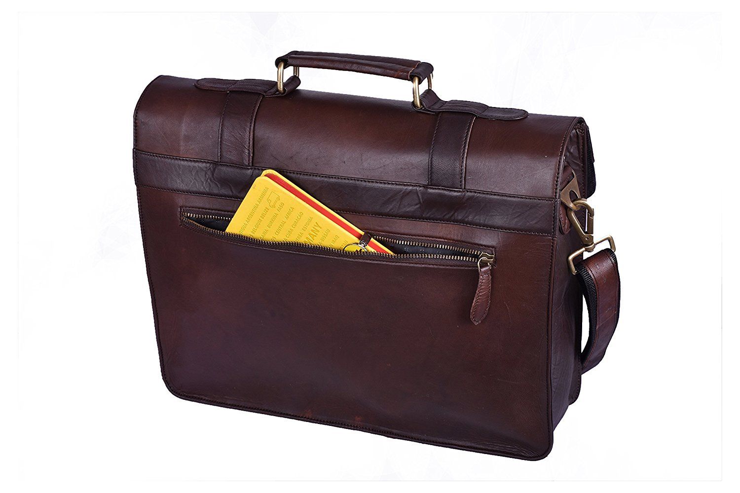 Vintage Leather Laptop Briefcase